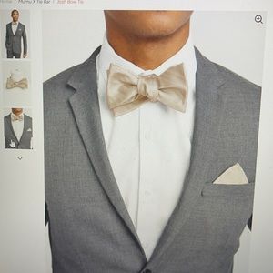 ShowMeYourMuMu Champagne Solid Josh Bow Tie